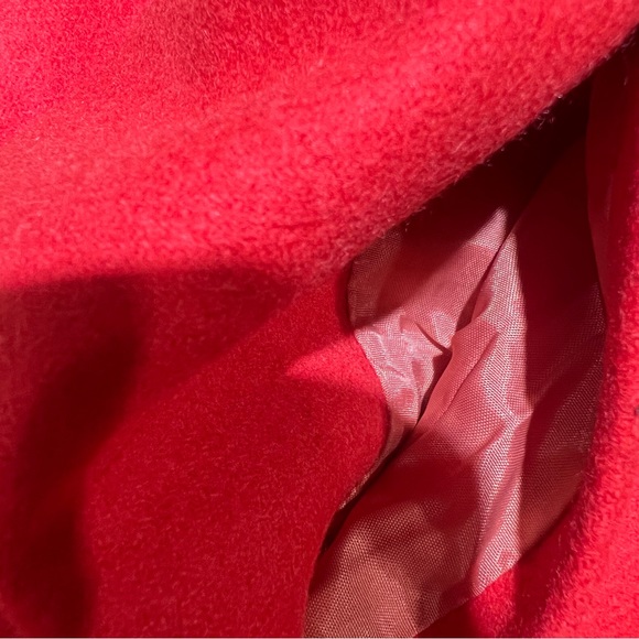 J Crew Coral Orange Wool Blend Mini Skirt w/ Side Pockets 0 - Picture 4 of 10